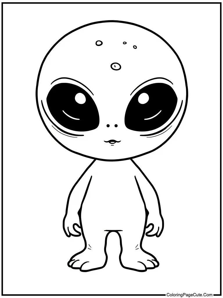 Lovely alien with big eyes