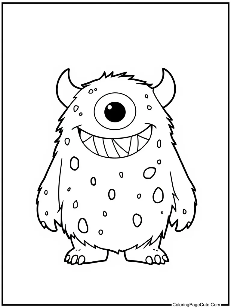 Charming monster having fun