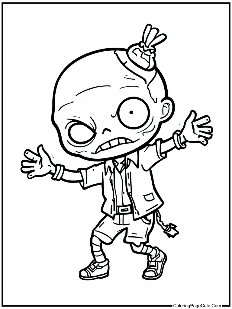 Sweet zombie dancing silly