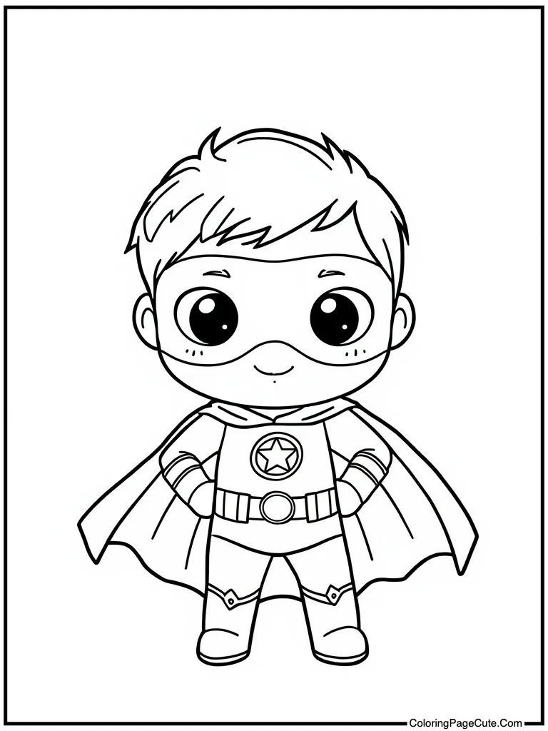 Lovely superhero saving day