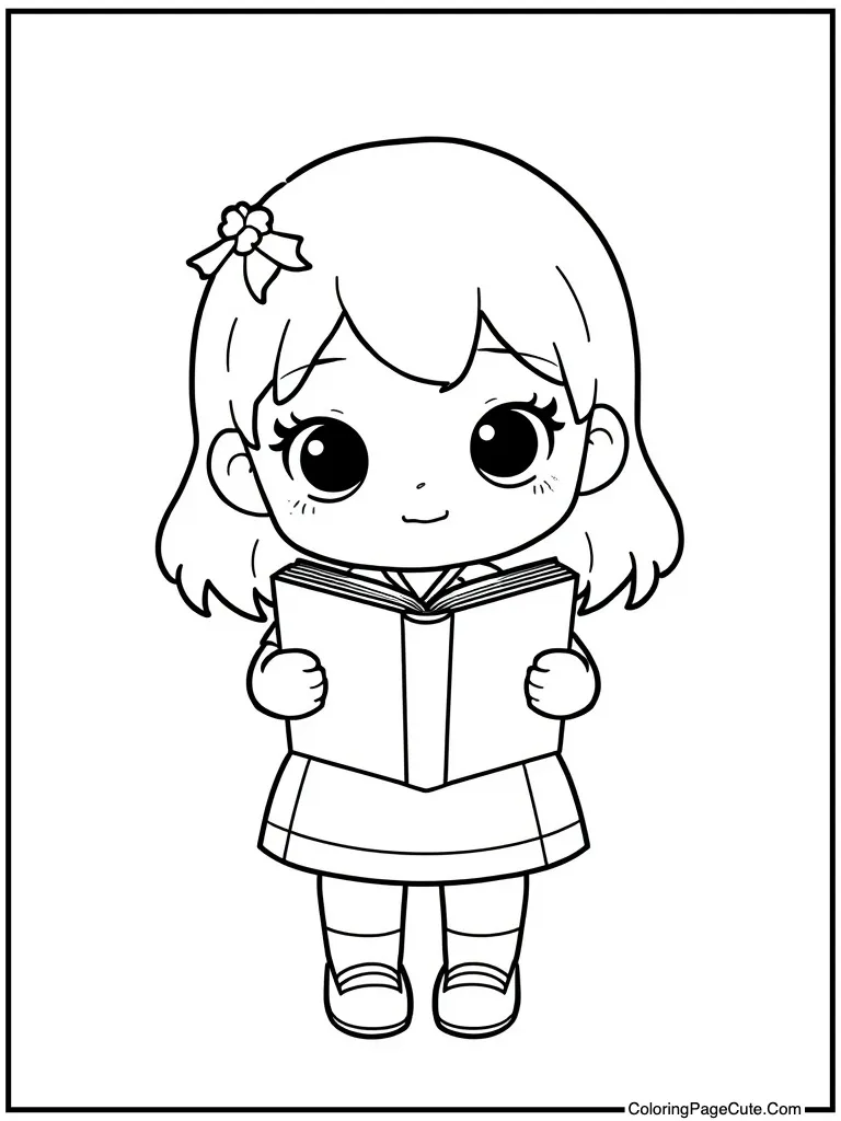 Charming teacher holding book