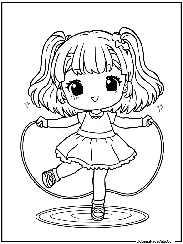 Delightful jump rope spinning