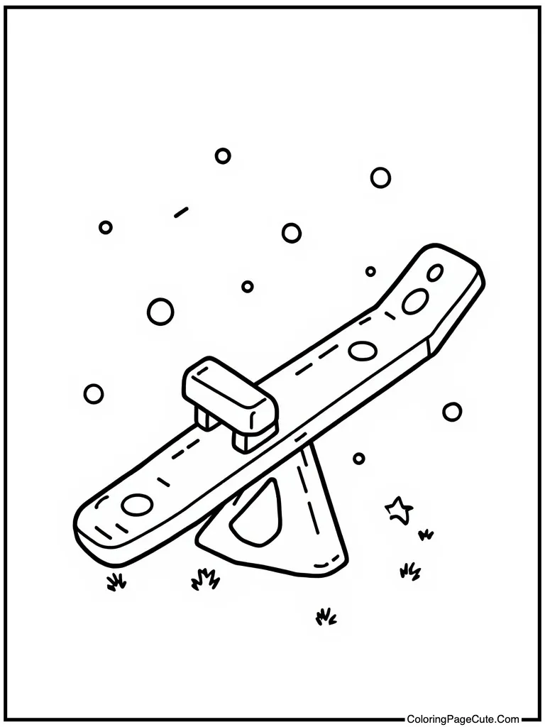 Delightful seesaw going up