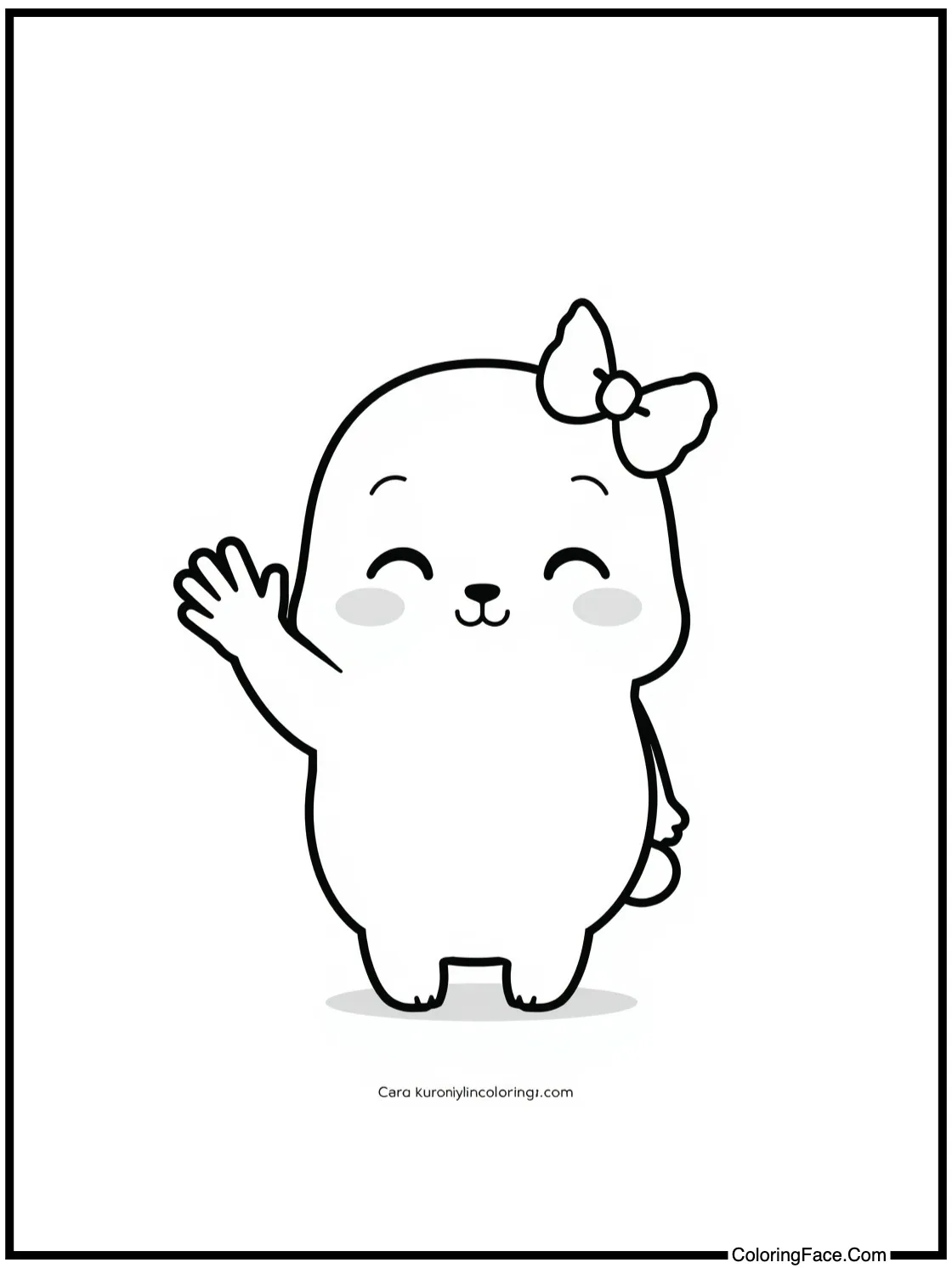 waving hello sweetly