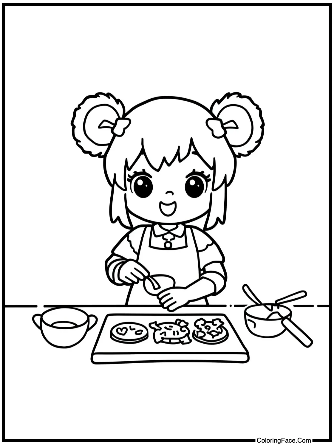 baking delicious cookies