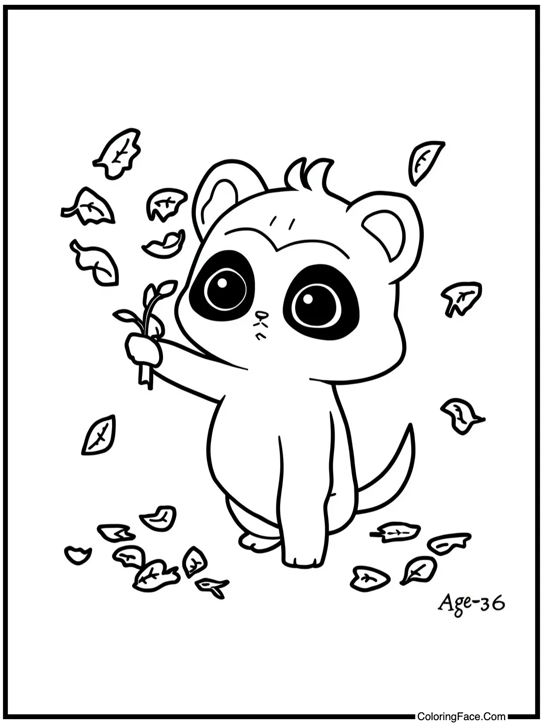 catching falling leaves