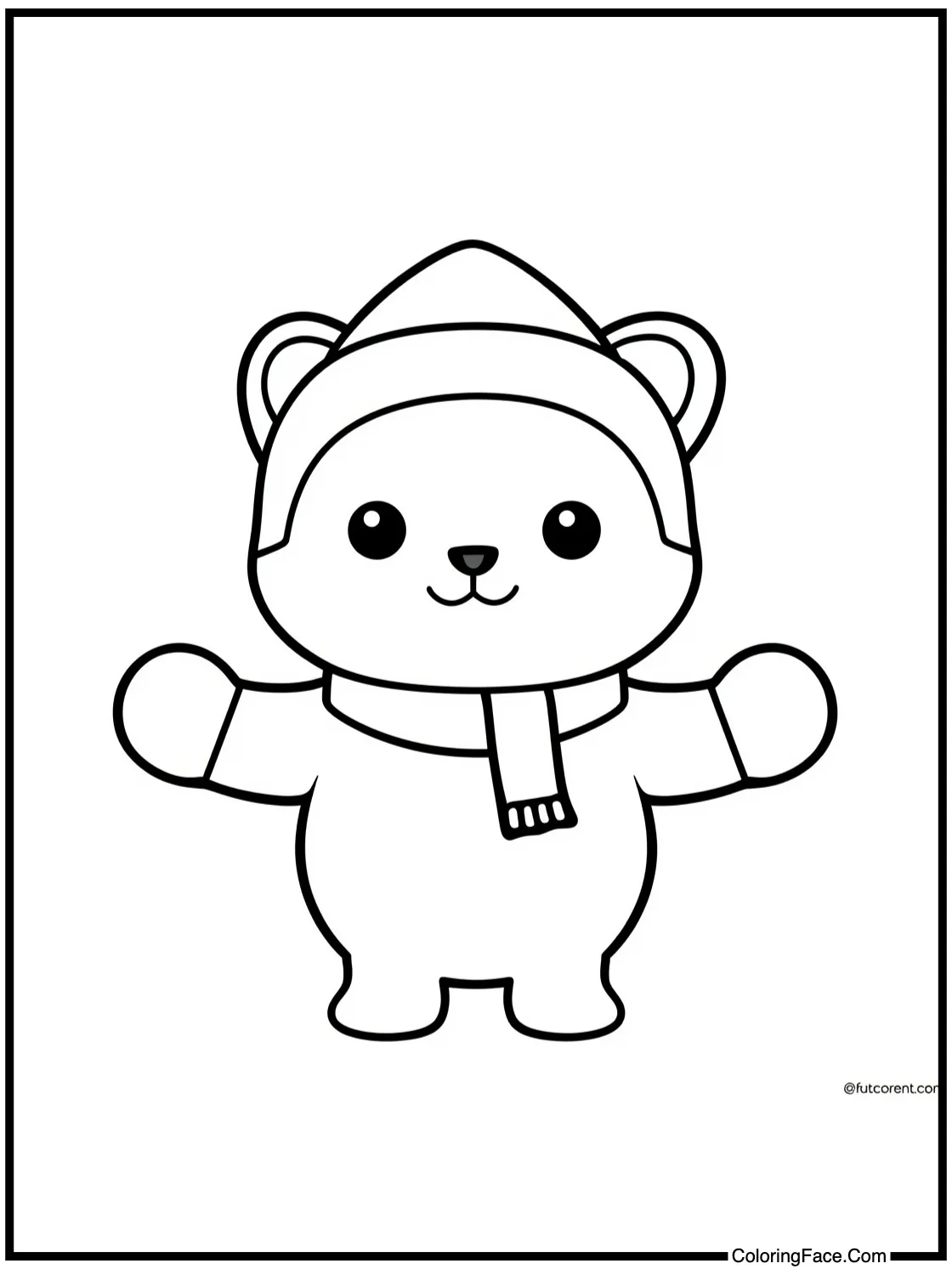 wearing warm mittens