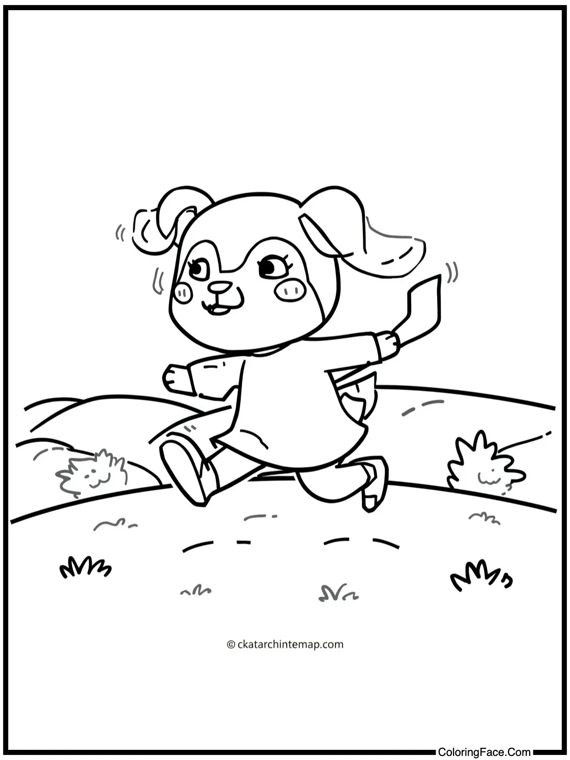 skipping through fields