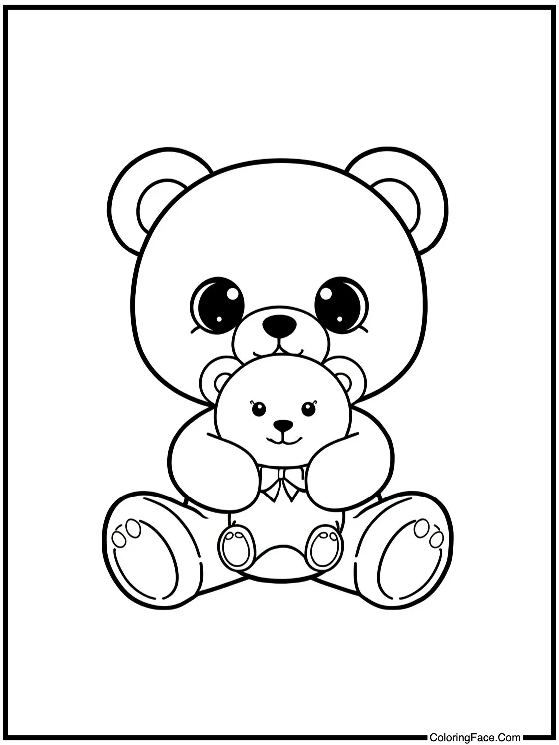 holding a teddy bear