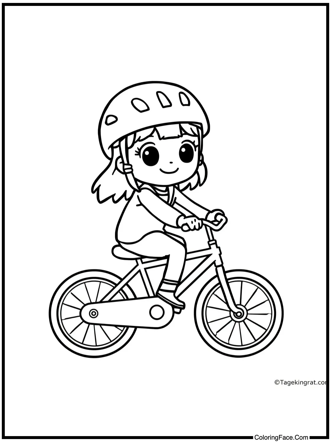 riding a bicycle