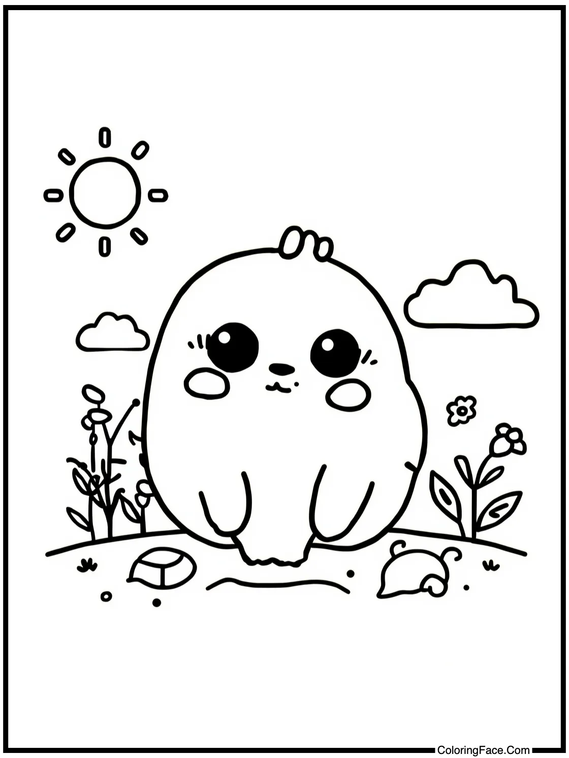 enjoying a sunny day