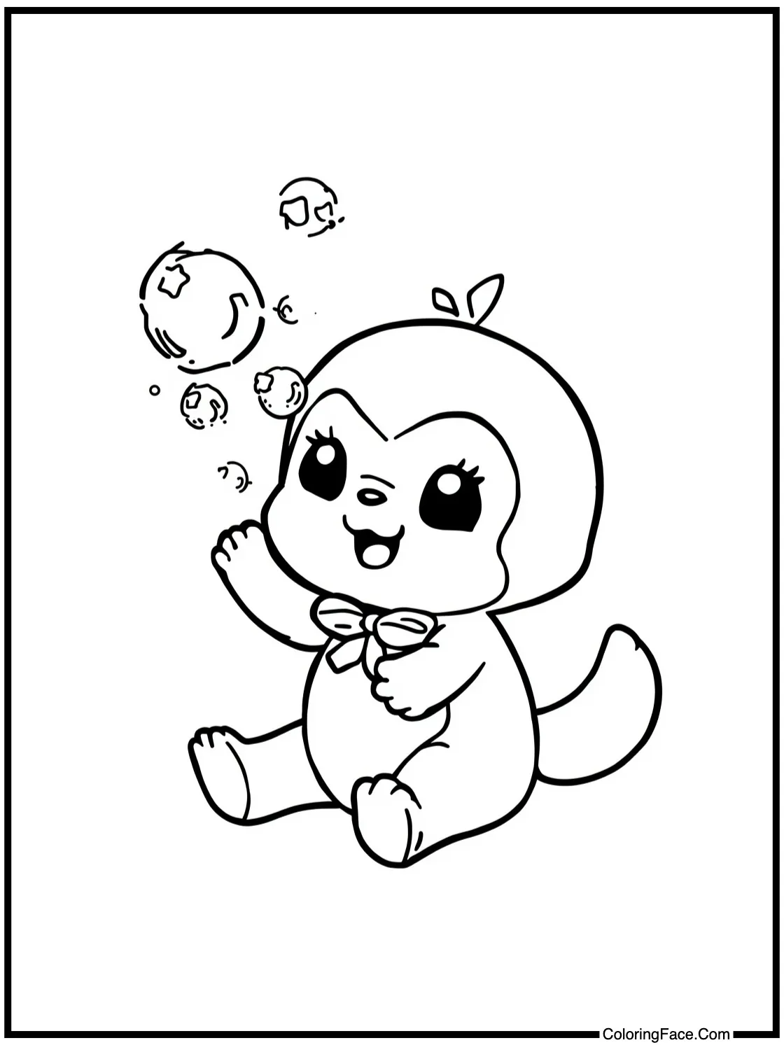 playing with bubbles