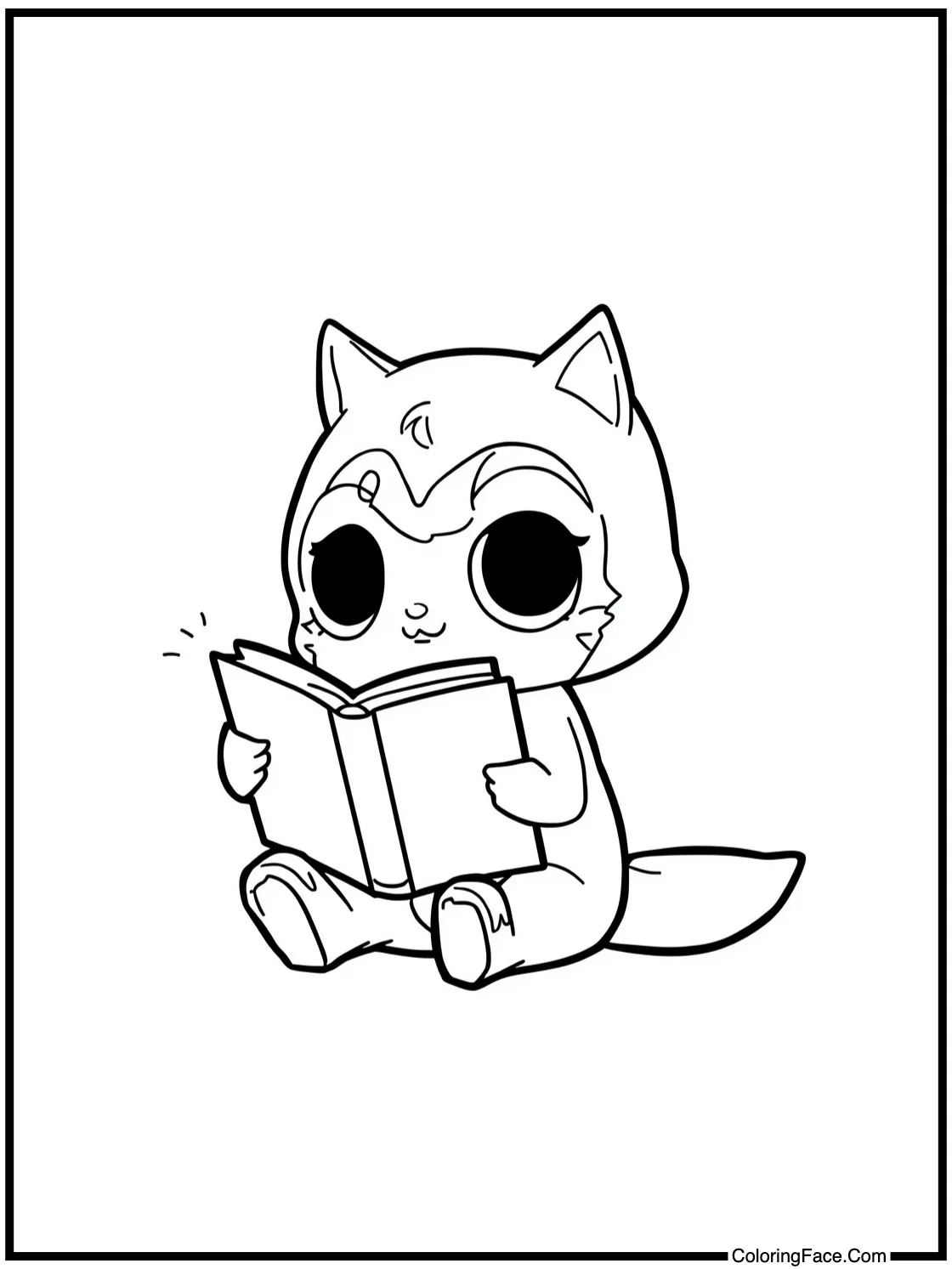 reading a comic book