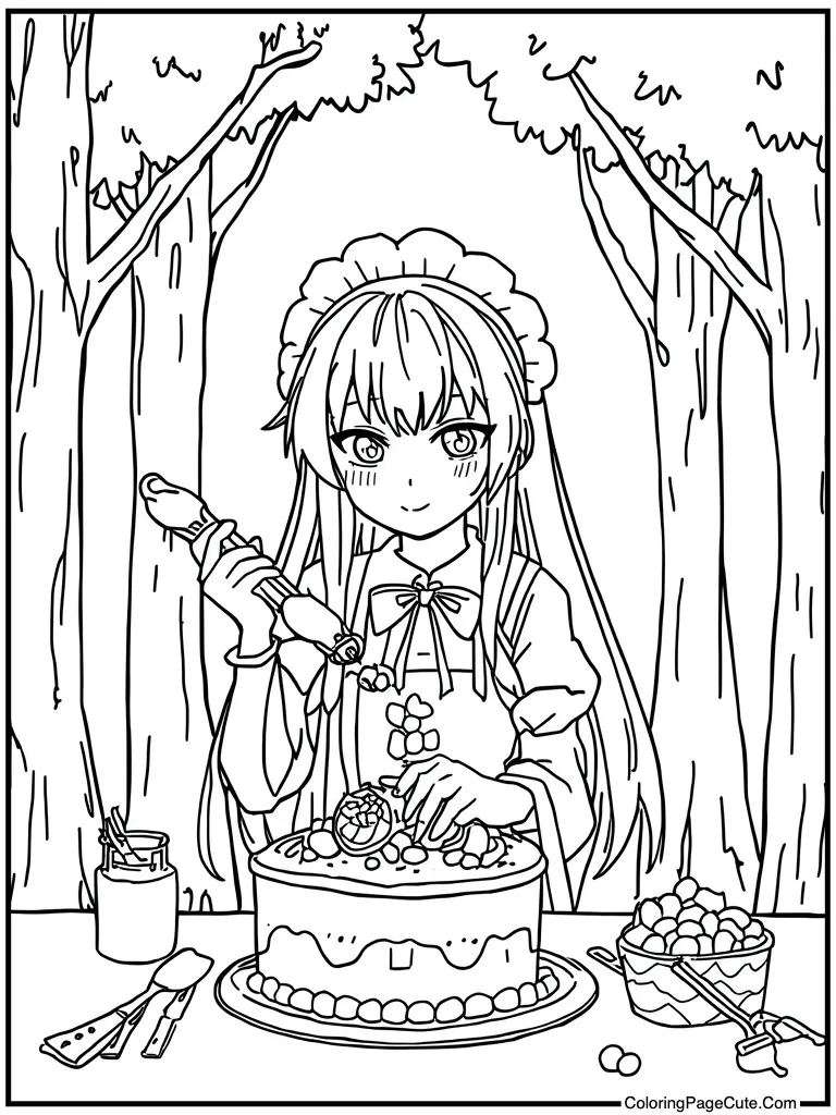 Baking dark chocolate cake