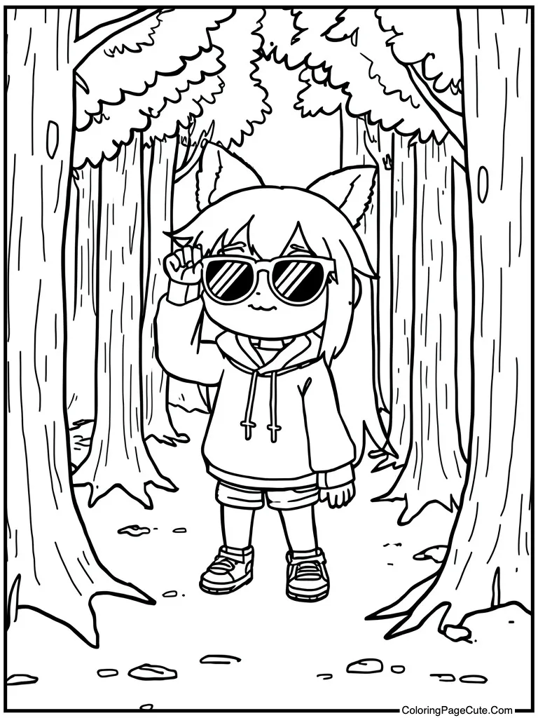 Wearing cool sun glasses