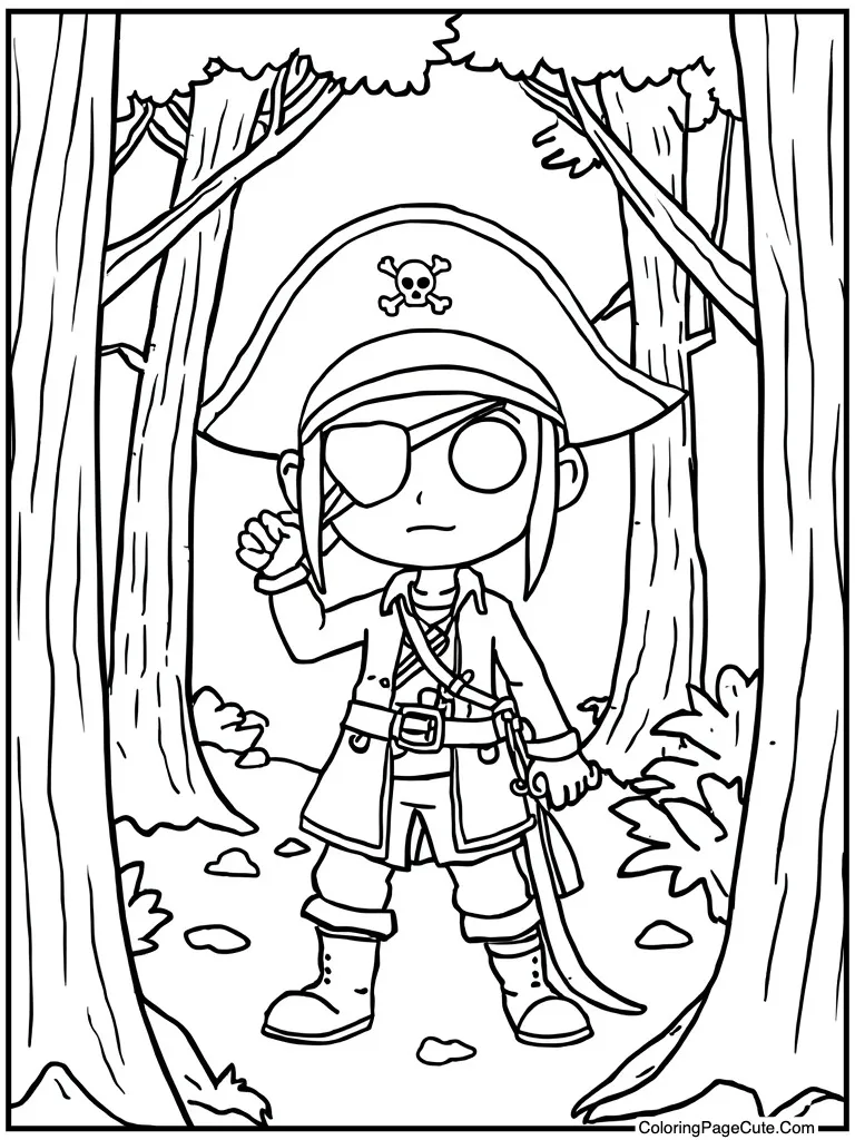 Pirate eye patch hook