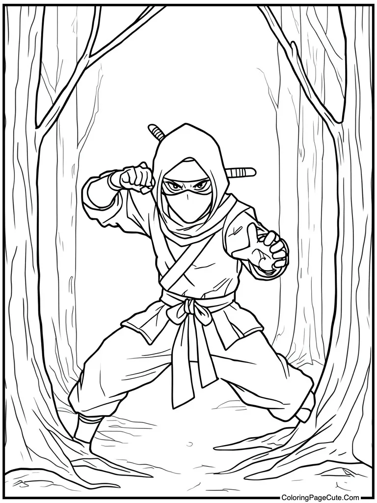 Ninja mask throwing stars