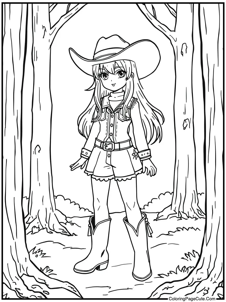 Cowgirl hat western boots