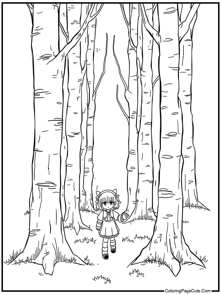 Detailed sketch for adults