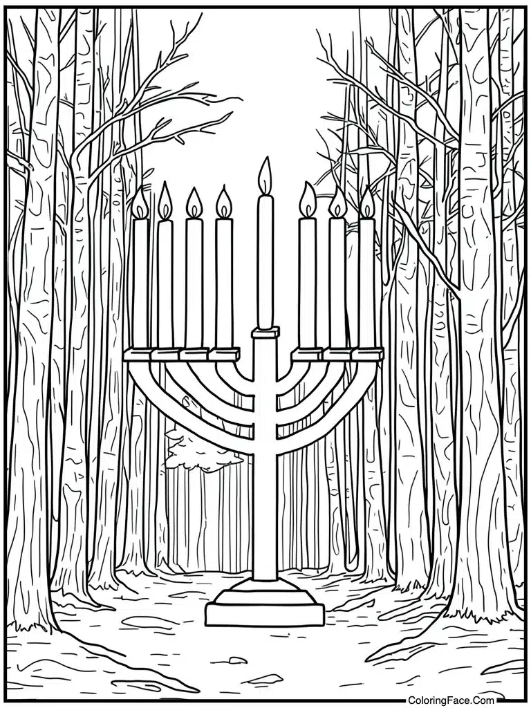 Wooden kinara holder stand