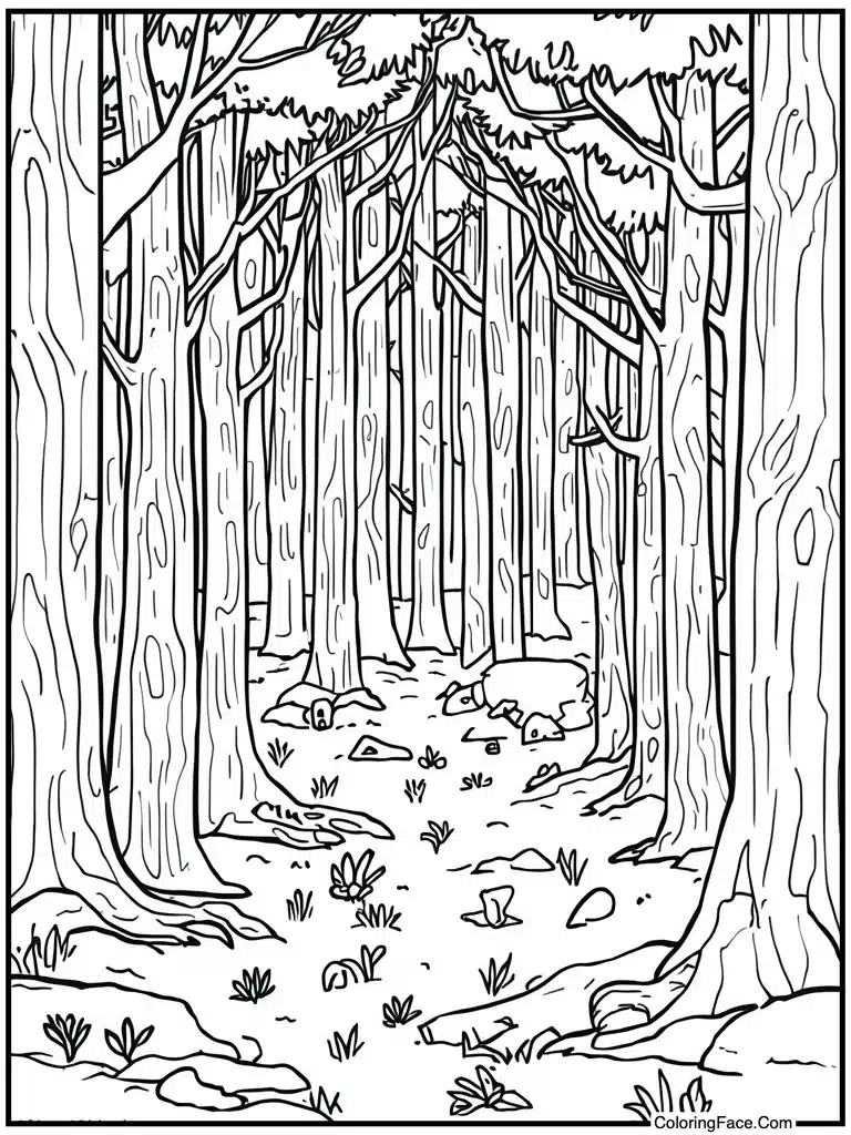 Simple outline for kids