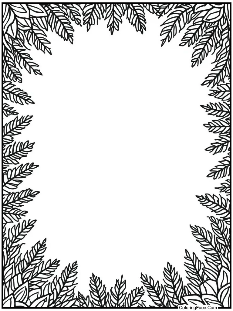 Tribal art style border