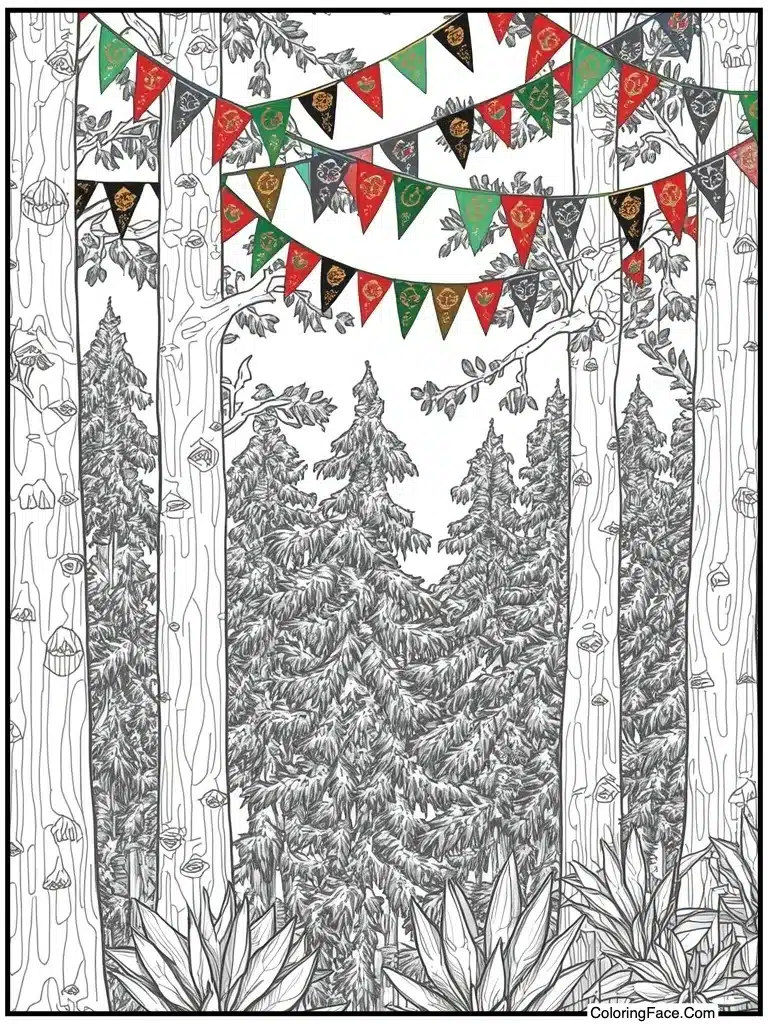 Red black green flags