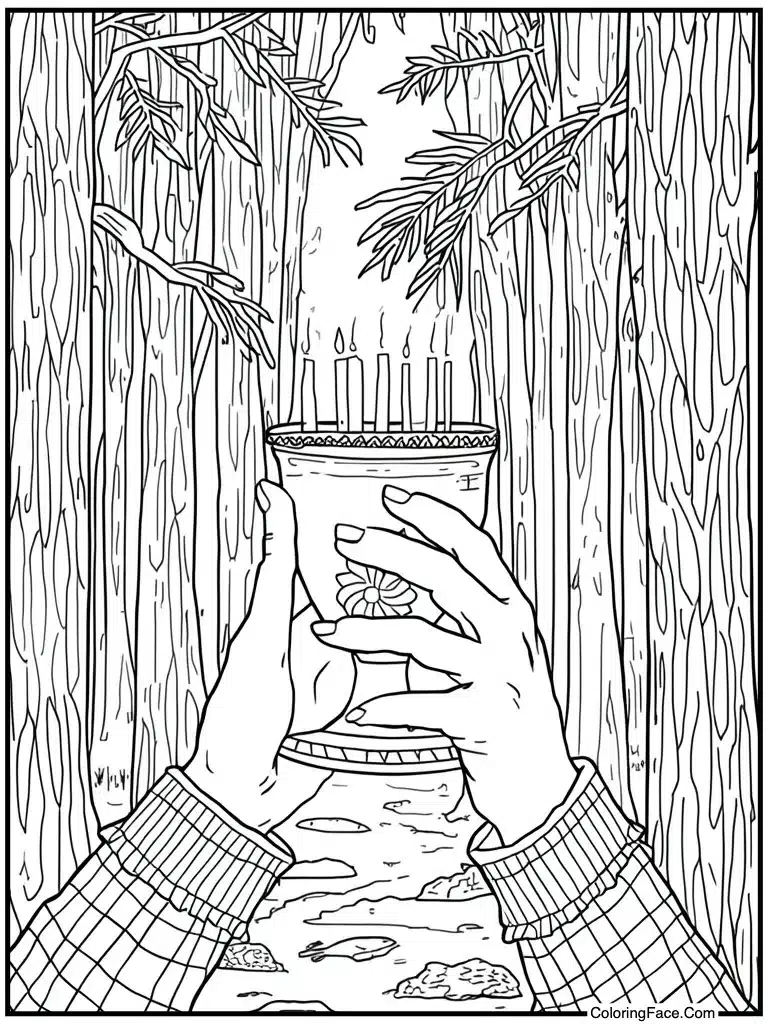 Hands holding unity cup