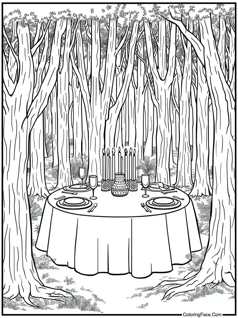 Table set for dinner