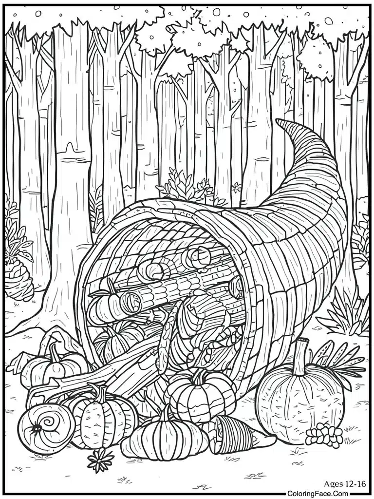 Cornucopia horn of plenty