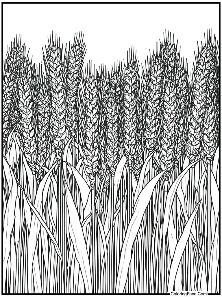 Wheat stalks tied together