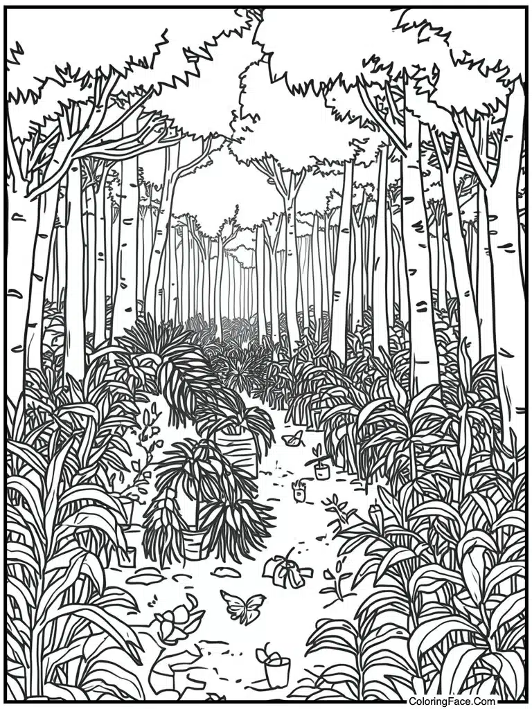 Harvesting the grown crops