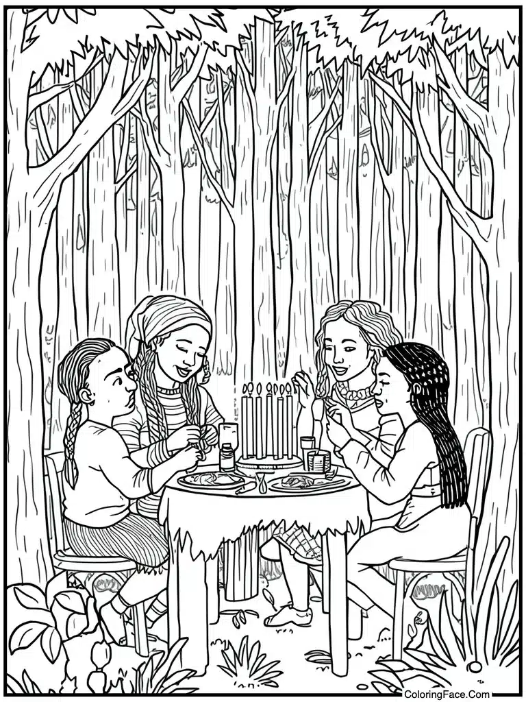 Friends sharing a meal