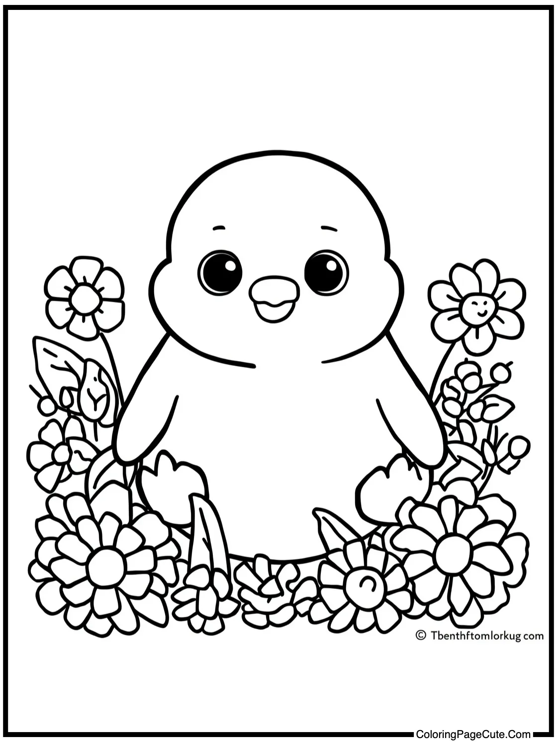 Surrounded by flowers