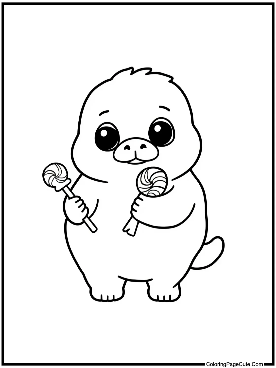 Holding sweet treats