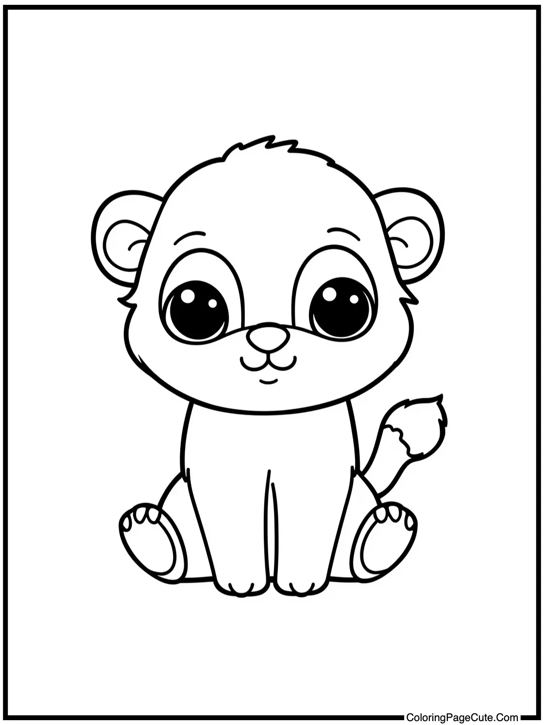 Petting small animal friend