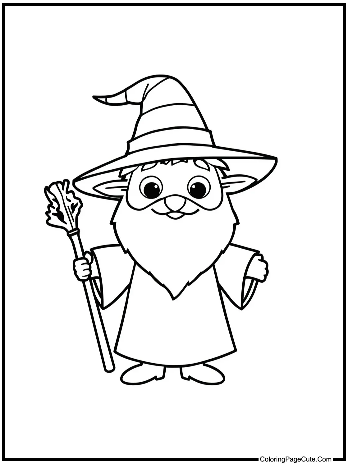 Character dressed as wizard