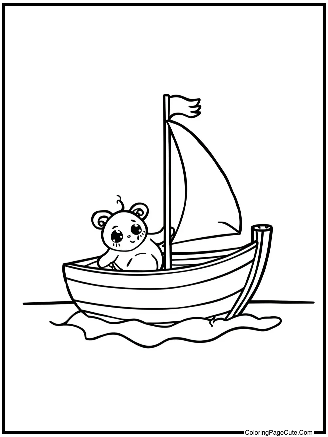 Little creature sailing boat