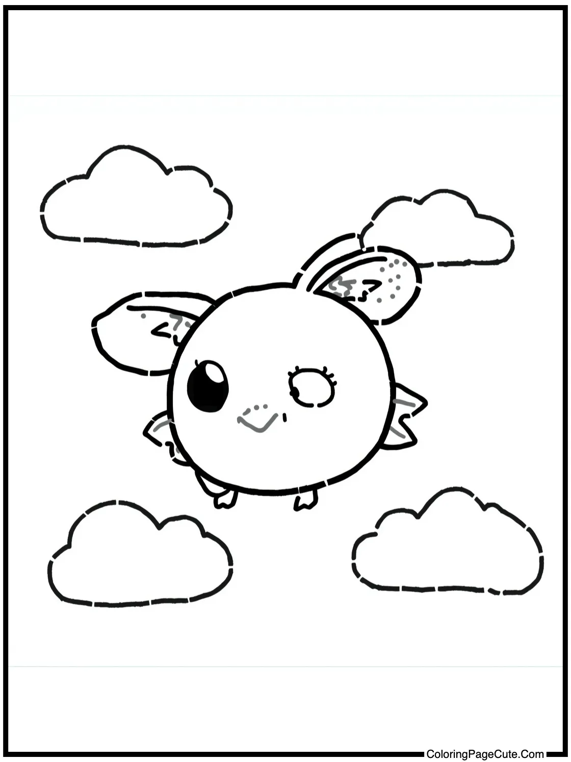 Floating near clouds