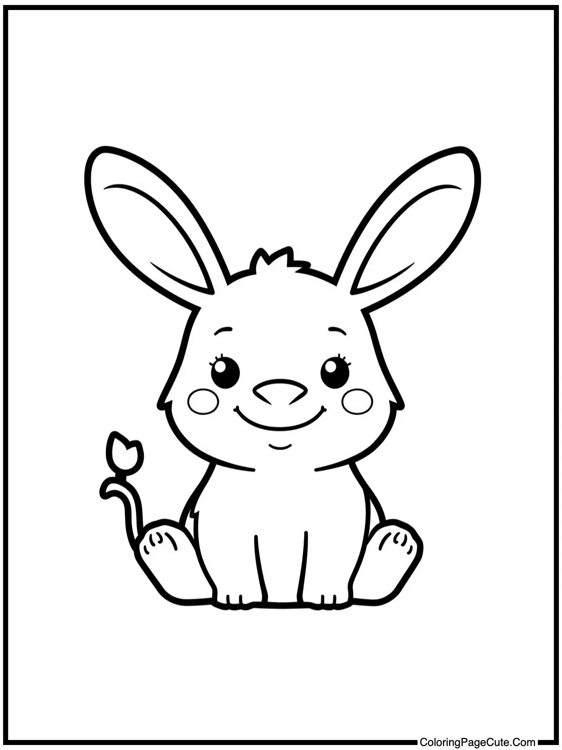 Smiling with long ears