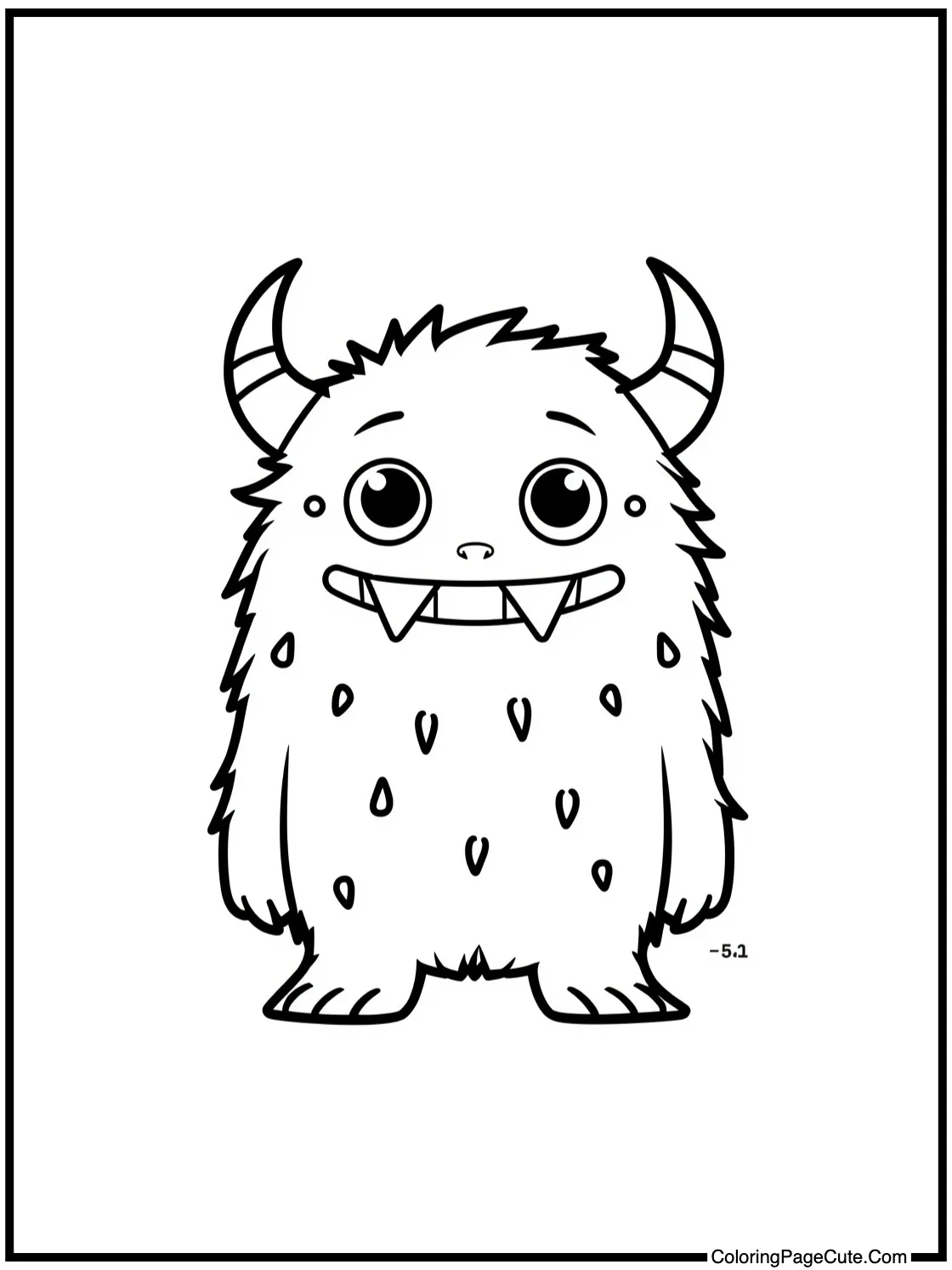 Little monster reading book