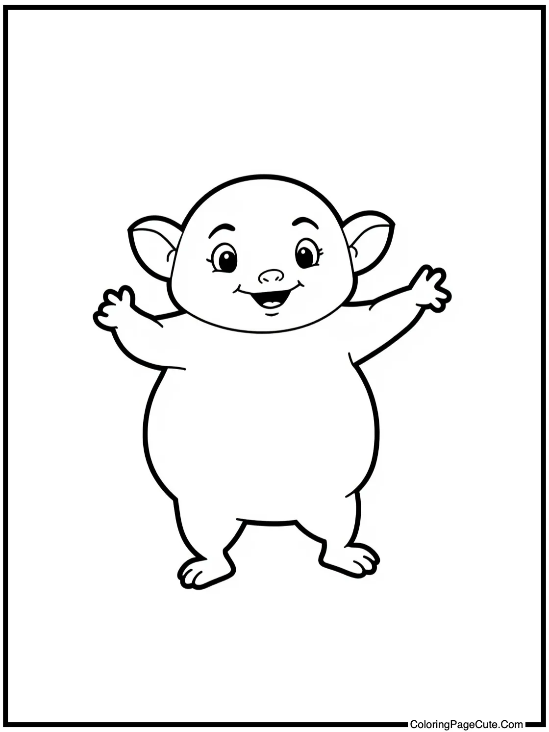 Mischievous friend dancing fast