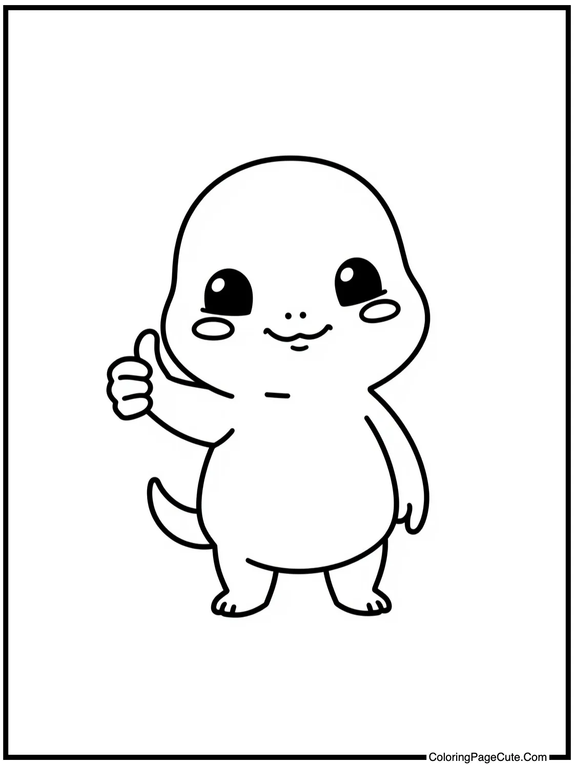 Little creature giving thumbs-up