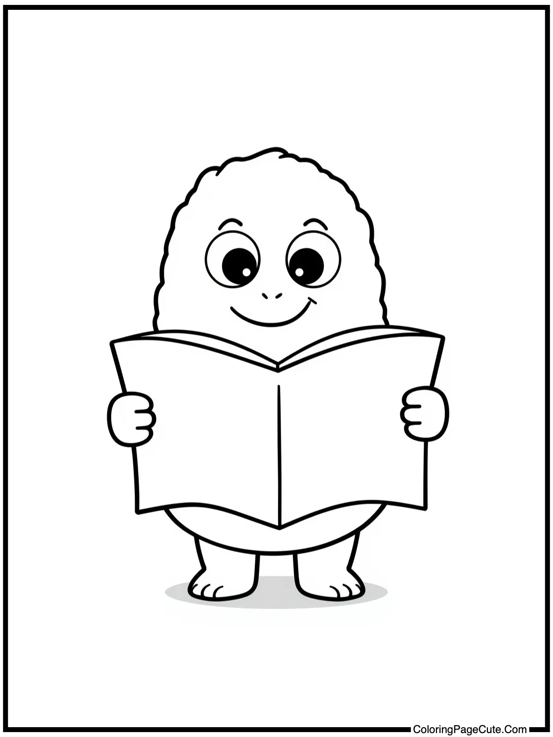 Character holding a map