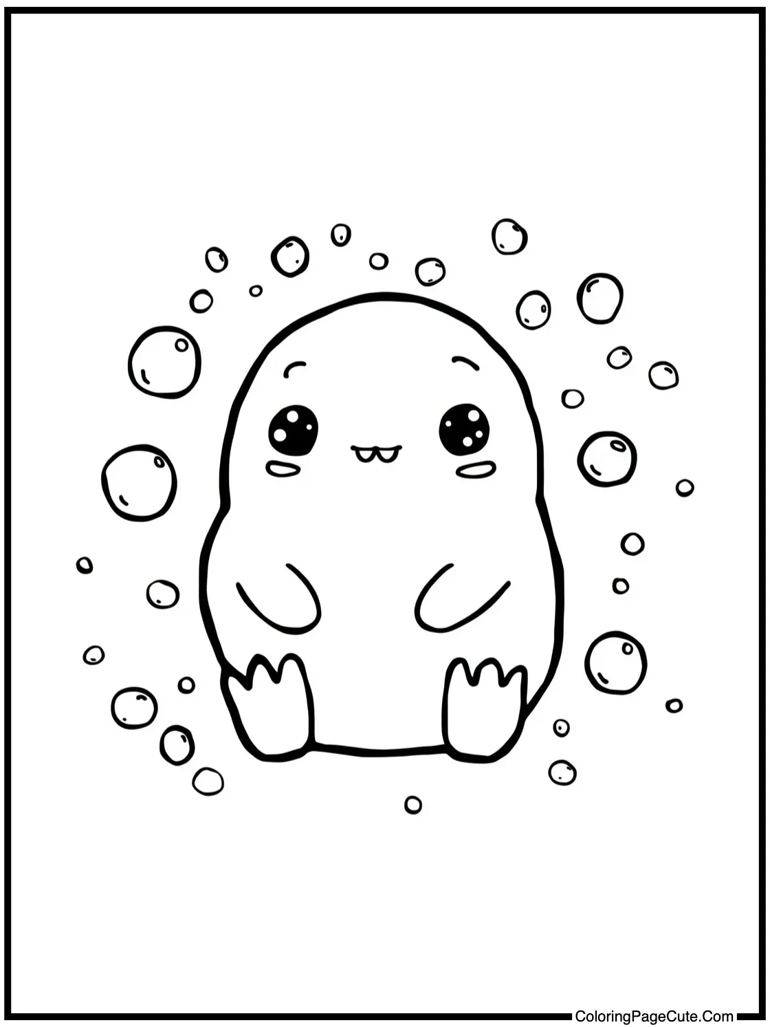 Surrounded by bubbles