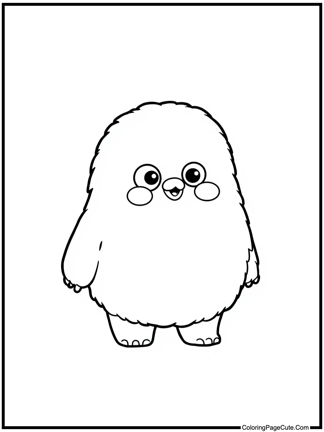 Fluffy figurine talking loudly