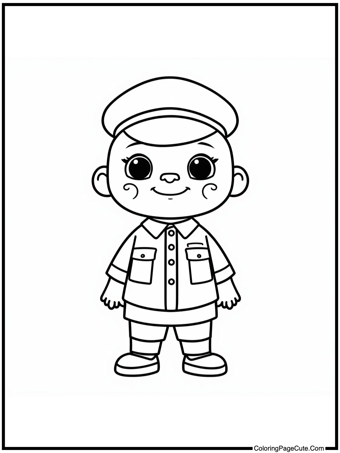 Character in full uniform