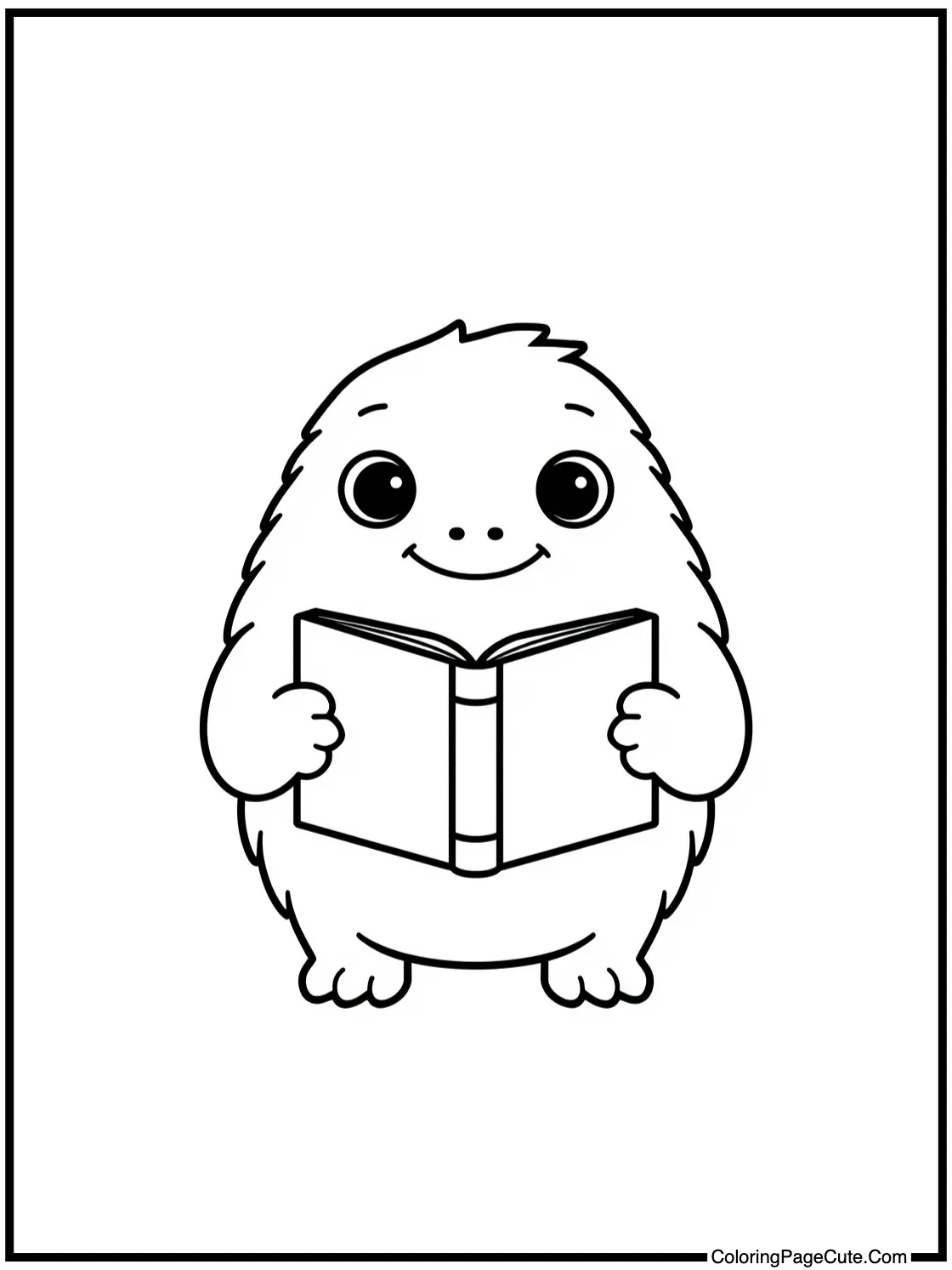 Creature holding a book