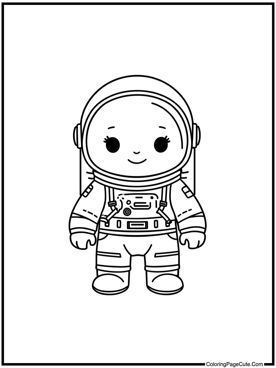 Wearing astronaut gear
