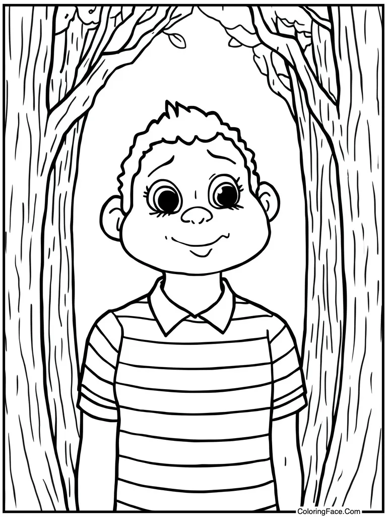 Wearing a striped shirt